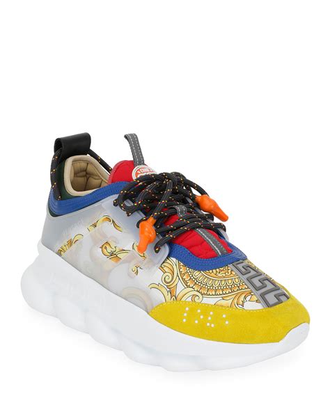 sneakers chain reaction white versace imitacion|versace chain reaction shoes scam.